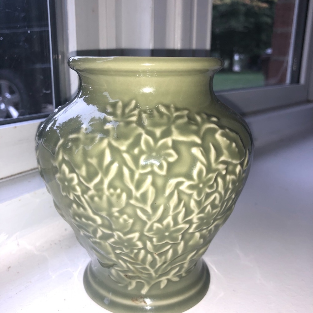 Longaberger Sage Pottery Vase